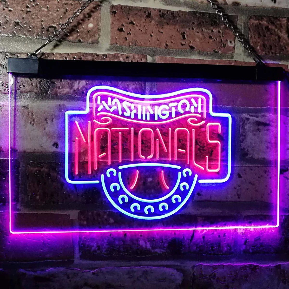 Washington Nationals Logo 1 Neon-Like LED Sign - Legacy Edition