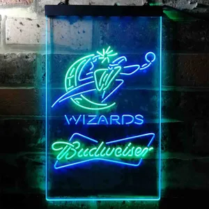 Washington Wizards Budweiser Neon-Like LED Sign