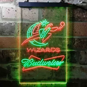 Washington Wizards Budweiser Neon-Like LED Sign