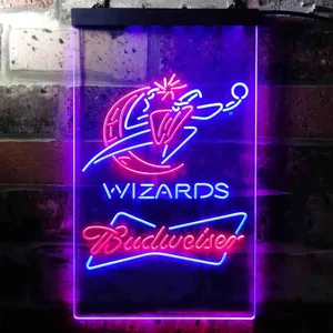 Washington Wizards Budweiser Neon-Like LED Sign