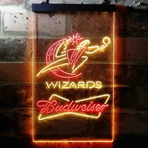 Washington Wizards Budweiser Neon-Like LED Sign