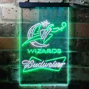 Washington Wizards Budweiser Neon-Like LED Sign
