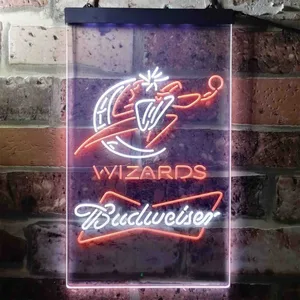 Washington Wizards Budweiser Neon-Like LED Sign