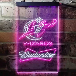 Washington Wizards Budweiser Neon-Like LED Sign