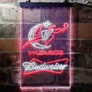 Washington Wizards Budweiser Neon-Like LED Sign