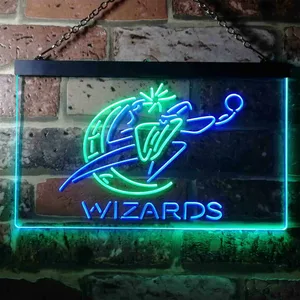 Washington Wizards Logo Neon-Like LED Sign - Legacy Edition