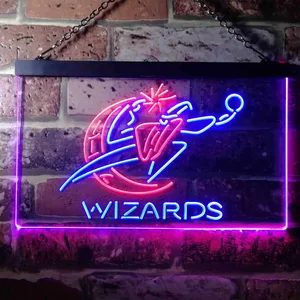 Washington Wizards Logo Neon-Like LED Sign - Legacy Edition