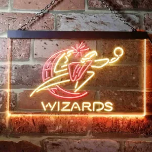 Washington Wizards Logo Neon-Like LED Sign - Legacy Edition
