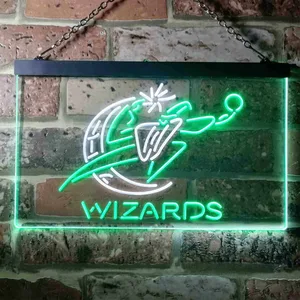 Washington Wizards Logo Neon-Like LED Sign - Legacy Edition