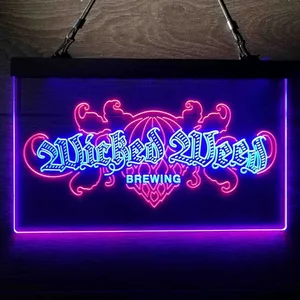 Wicked Weed Brewing Banner Neon-Like LED Sign