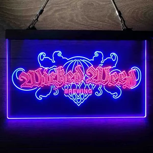 Wicked Weed Brewing Banner Neon-Like LED Sign