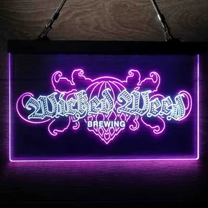 Wicked Weed Brewing Banner Neon-Like LED Sign