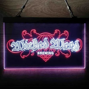 Wicked Weed Brewing Banner Neon-Like LED Sign
