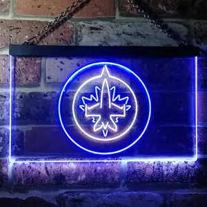 Winnipeg Jets Logo 1 Neon-Like LED Sign