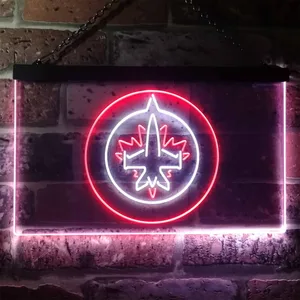 Winnipeg Jets Logo 1 Neon-Like LED Sign