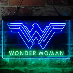 Wonder Woman Logo Neon-Like LED Sign