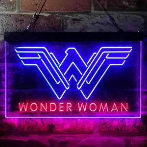 Wonder Woman Logo Neon-Like LED Sign