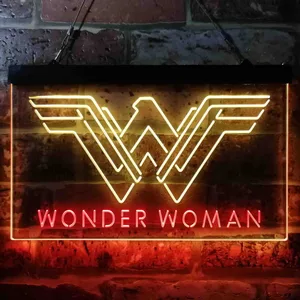 Wonder Woman Logo Neon-Like LED Sign