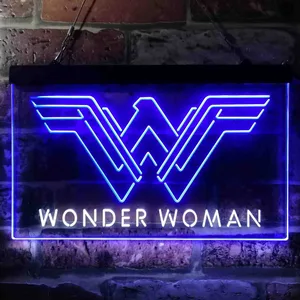 Wonder Woman Logo Neon-Like LED Sign