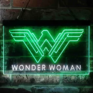 Wonder Woman Logo Neon-Like LED Sign