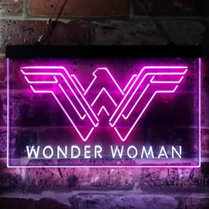 Wonder Woman Logo Neon-Like LED Sign