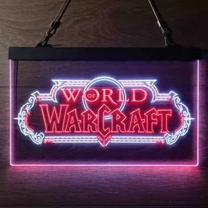 World Of Warcraft Neon-Like LED Sign