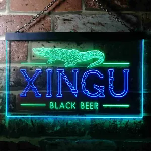 Xingu Black Beer Croc Neon-Like LED Sign