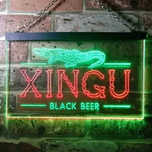 Xingu Black Beer Croc Neon-Like LED Sign