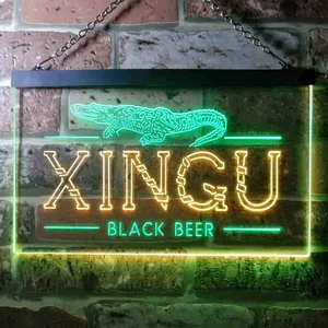 Xingu Black Beer Croc Neon-Like LED Sign