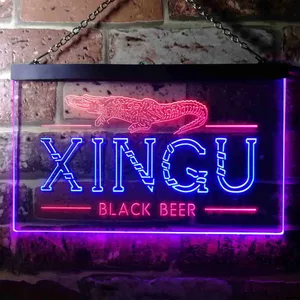 Xingu Black Beer Croc Neon-Like LED Sign