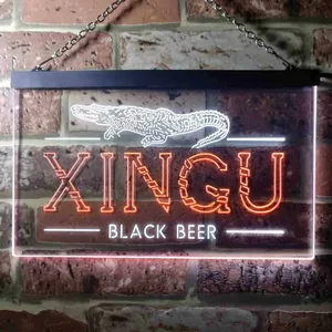 Xingu Black Beer Croc Neon-Like LED Sign