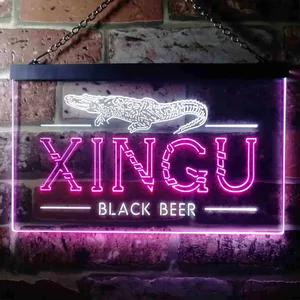 Xingu Black Beer Croc Neon-Like LED Sign