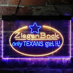 Ziegenbock Only Texans Get it Neon-Like LED Sign