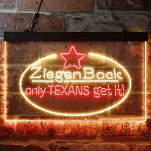 Ziegenbock Only Texans Get it Neon-Like LED Sign