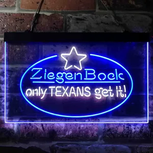Ziegenbock Only Texans Get it Neon-Like LED Sign