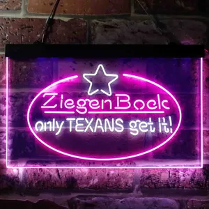 Ziegenbock Only Texans Get it Neon-Like LED Sign