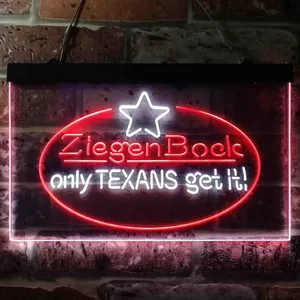 Ziegenbock Only Texans Get it Neon-Like LED Sign
