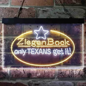 Ziegenbock Only Texans Get it Neon-Like LED Sign