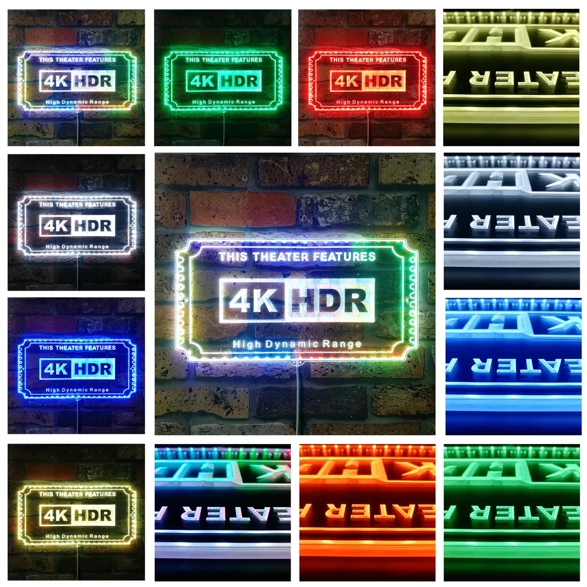 4K HDR Theater Sign RGB LED Sign