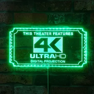 4K Ultra HD Theater Sign RGB LED Sign