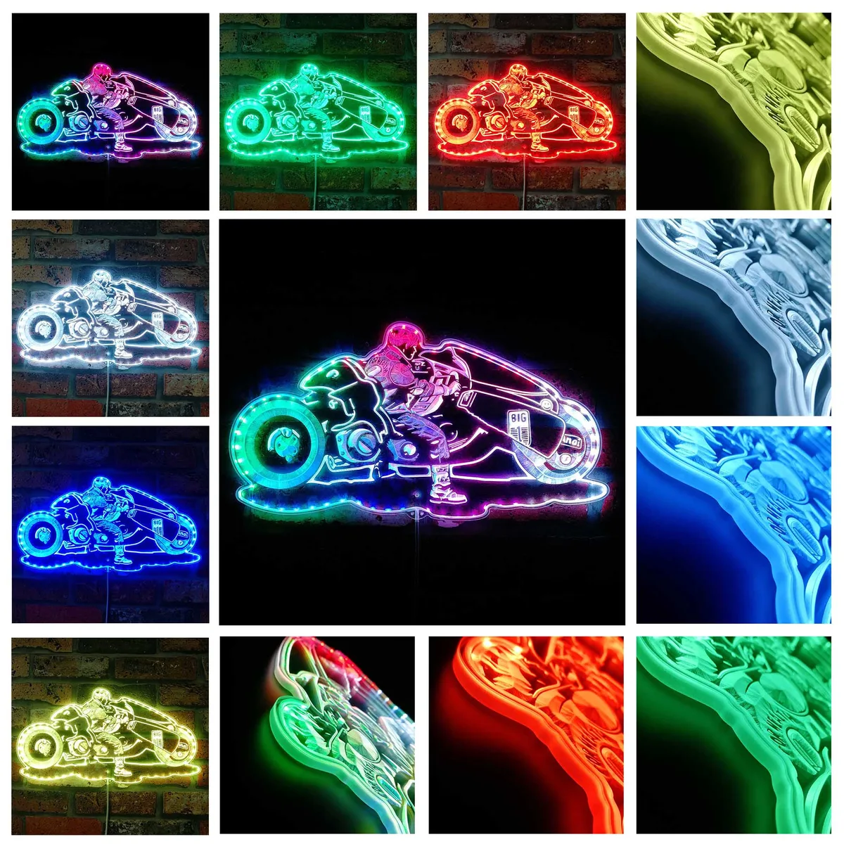 Akira Shotaro Kaneda's Bike RGB LED Sign