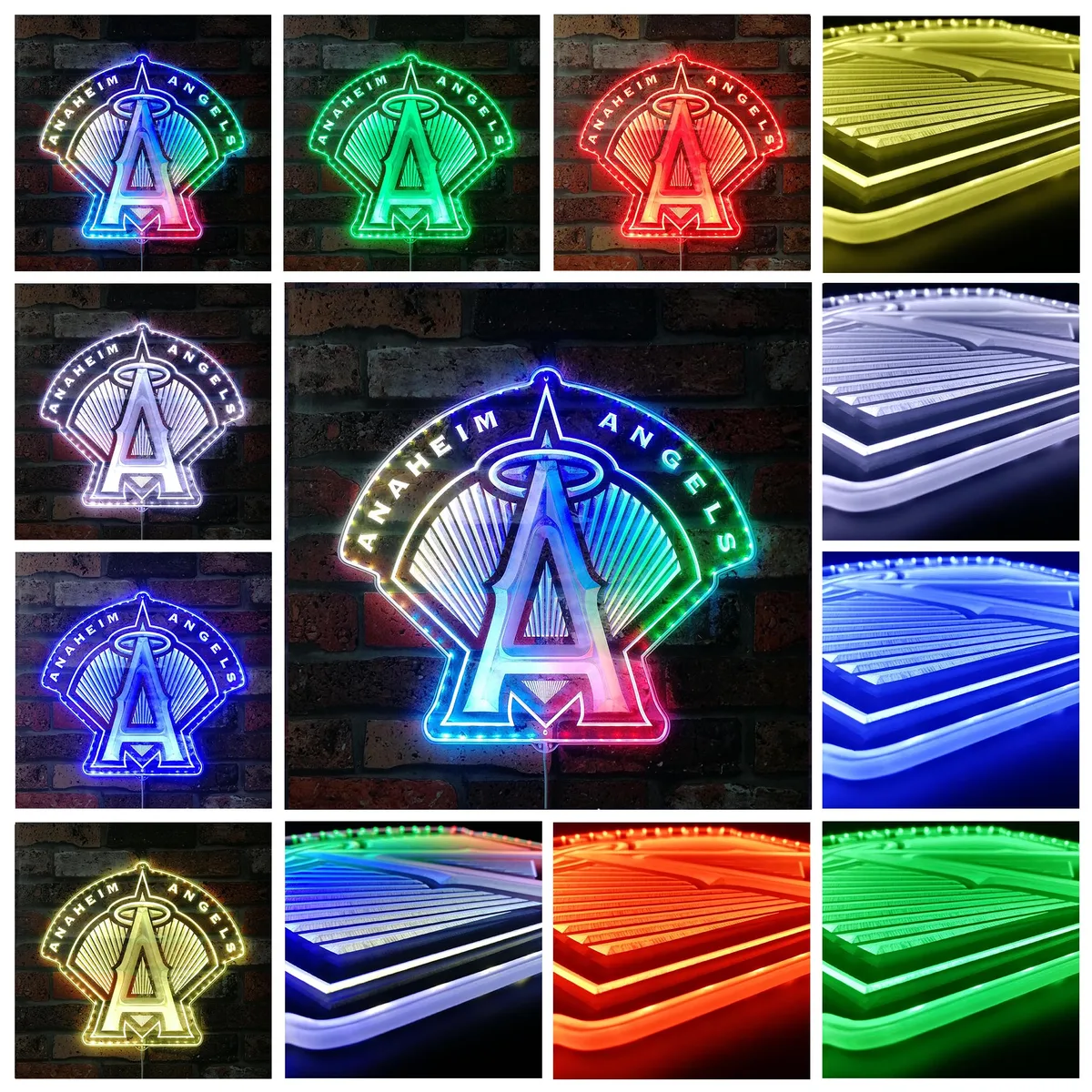 Anaheim Angels (LA)  Halo Logo RGB LED Sign
