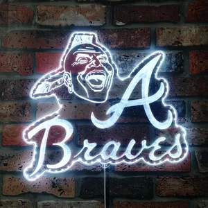 Atlanta Braves Screaming Indian RGB LED Sign