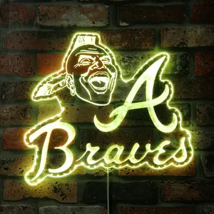 Atlanta Braves Screaming Indian RGB LED Sign