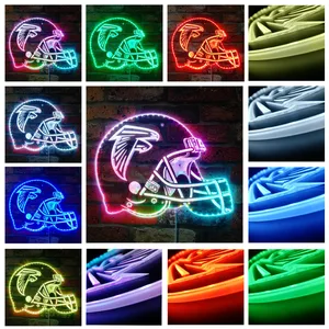 Atlanta Falcons Helmet Logo RGB LED Sign