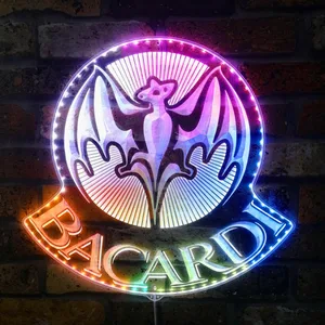 Bacardi Logo RGB LED Sign
