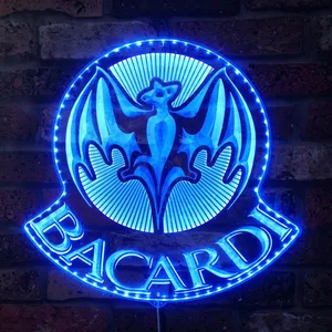 Bacardi Logo RGB LED Sign