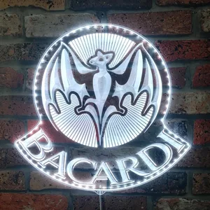Bacardi Logo RGB LED Sign