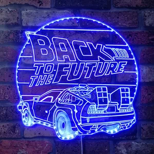 Back to the Future Logo RGB LED Sign