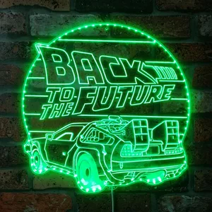 Back to the Future Logo RGB LED Sign